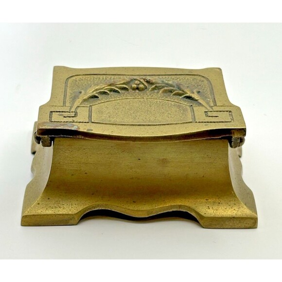 Vintage Art Nouveau Bronze Stamp Box - Picture 9 of 15